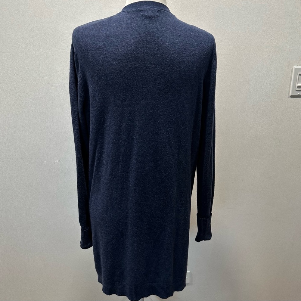 Fat Face Cashmere Wool Blend Blue Long Open Cardigan Women’s size 10 - Picture 4 of 9
